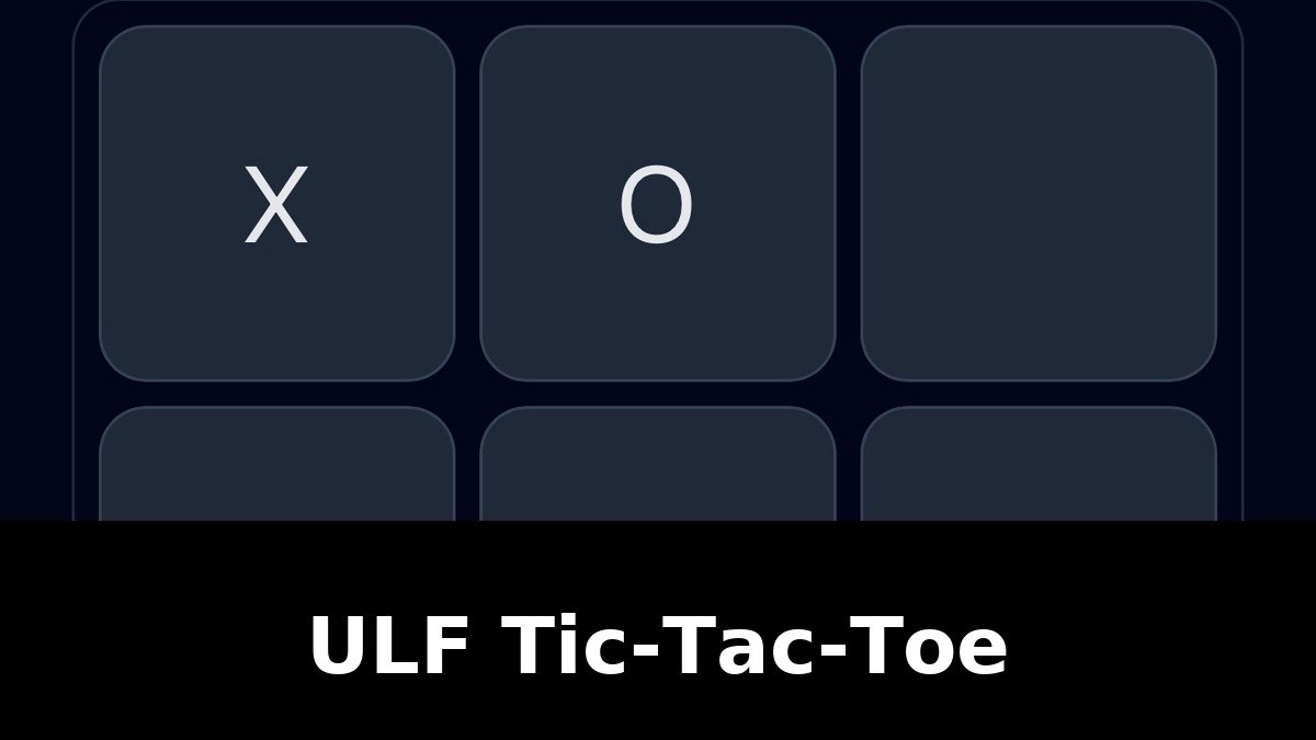 ULF Tic-Tac-Toe cover
